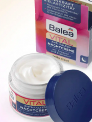 Balea  Vital Anti-Falten Nachtcreme, Крем ночной для лица восстанавливающий с гиалуроновой кислотой и аргановым маслом, 50 мл