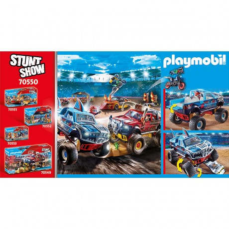 PLAYMOBIL PLAYMOBIL 70550 Stuntshow Monster Truck Shark PLAYMOBIL 70550 Трюковое шоу «Акула-монстр»