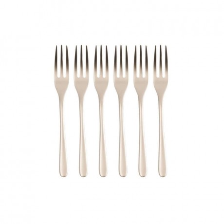 Sambonet Sambonet Taste Antique - Edelstahl / PVD champagnerfarben Kuchengabel-Set 6-tlg. Sambonet Taste Antique - набор вилок для торта цвета шампанского из нержавеющей стали / PVD, 6 шт.
