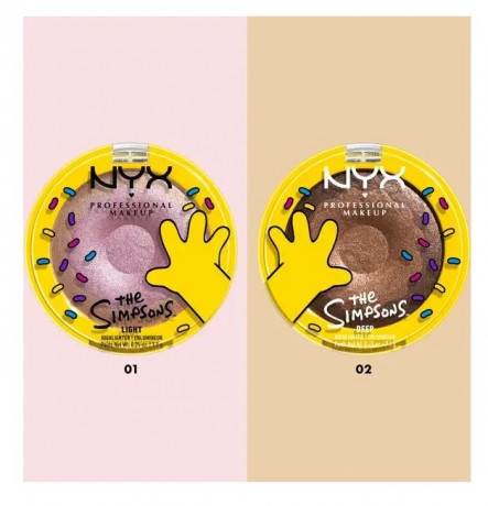 NYX Professional Makeup The Simpsons Donut Highlighter Donut Mind If I Do, хайлайтер сияющий, 7,1 г