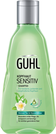 GUHL Kopfhaut Шампунь для Чувствительной Кожи Головы с Экстрактом Белого Чай и Мятой, 250 мл