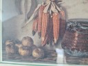 Картина винтажная, репродукция, Centro Arte "Початки кукурузы", 20 х 24 см, Италия, 1960-70гг.