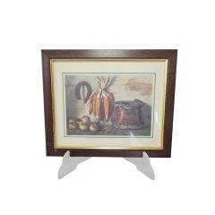 Картина винтажная, репродукция, Centro Arte &quot;Початки кукурузы&quot;, 20 х 24 см, Италия, 1960-70гг.