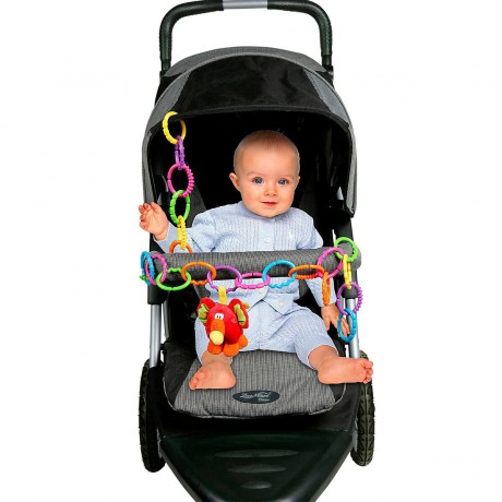 Playgro Kinderwagenkette Loopy Links 24-teilig Цепочка для коляски Loopy Links