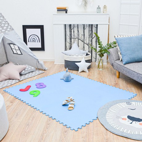 LittleTom Puzzlematte Uni Hellblau 20 Teile Коврик-пазл Uni голубой 20 штук