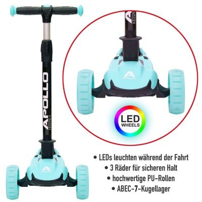 APOLLO LED Kinderscooter Kids pro 4 Светодиодный детский самокат Kids pro 4