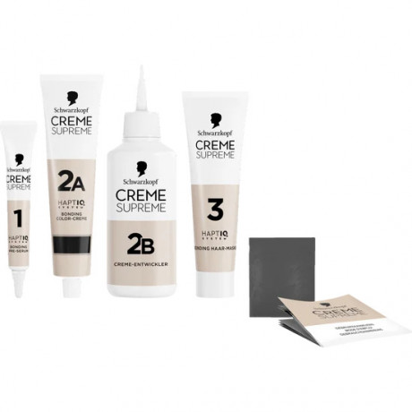 Schwarzkopf Creme Supreme Pflegende Coloration 1-0 Tiefes Schwarz, 1 St., Schwarzkopf Creme Supreme стойкая крем-краска для волос 1-0 Глубокий черный, 1 шт.
