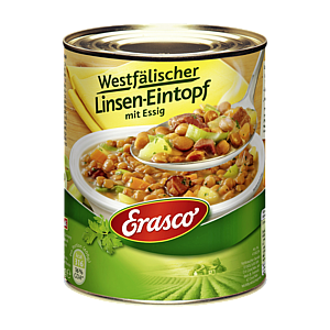 Erasco Вестфальская чечевица тушеная 800г