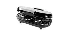 Bestron Bestron Doppel-Waffeleisen ADWM730S fur Herzwaffeln edelstahl/schwarz, 1.200 Watt  edelstahl/schwarz Двойная вафельница Bestron ADWM730S для вафель-сердечек, нержавеющая сталь/черный, 1200 Вт