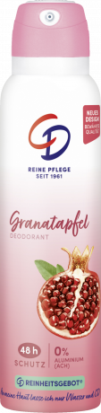 CD Deo Spray Granatapfel 150 ml, Дезодорант-спрей с органическим гранатовым экстрактом, защита от запаха до 48 часов, 150 мл