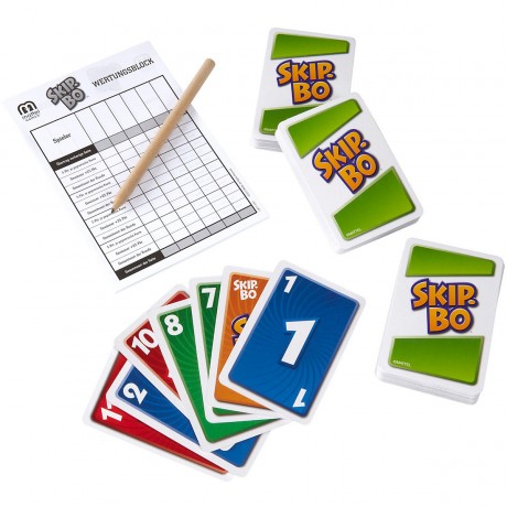 Mattel Mattel Games SKIP-BO Deluxe Metallbox Mattel Games SKIP-BO Deluxe Metal Box
