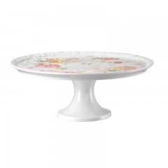 Rosenthal Rosenthal Maria Pink Rose Tortenplatte auf Fuss gross 31,5 cm Тарелка для торта Rosenthal Maria Pink Rose на ножке большая 31,5 см
