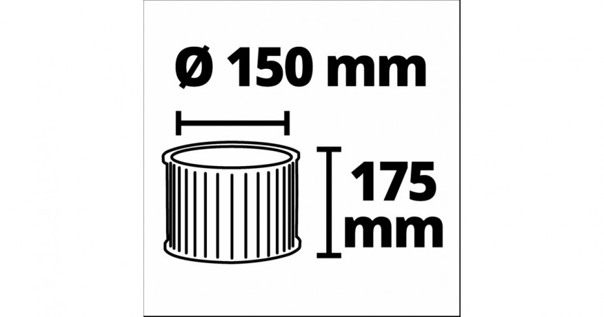 Einhell Einhell Faltenfilter fur Staubklasse L 2351126 Гофрированный фильтр Einhell для класса пыли L 2351126