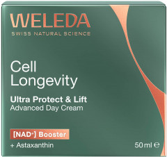 WELEDA Cell Longevity Ultra Protect & Lift Advanced Day Cream, 50 ml, Дневной крем для лица Ultra Protect & Lift с астаксантином и NAD+ Booster для зрелой кожи, 50 мл