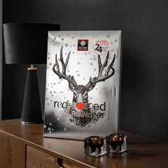 Peters Adventskalender 2026 'Red-nosed-Reindeer' alkoholfrei, Безалкогольный адвент-календарь 2026 Peters Red-nosed Reindeer с нугой, 24 окошка, 300 г