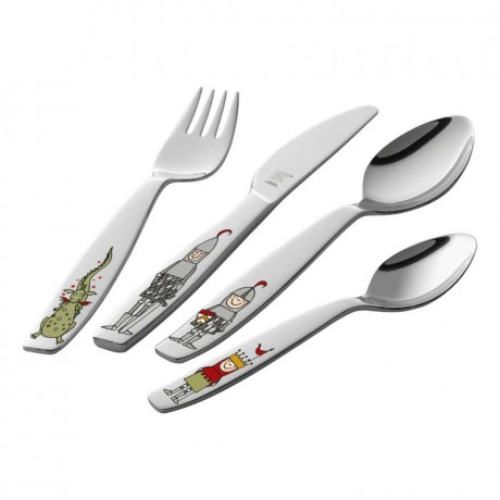 Zwilling Zwilling Kinderbesteck Eckbert Kinderbesteck 4-tlg. Детские столовые приборы Zwilling Детские столовые приборы Eckbert из 4 предметов.