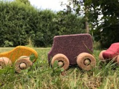 KORXX Spielzeugauto Kork Bus Farbe Цвет пробкового автобуса игрушечной машинки