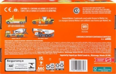 Mattel Matchbox Multipack: 4 Baustellenfahrzeuge mit beweglichen Teilen Matchbox Multipack: 4 строительные машины с движущимися частями