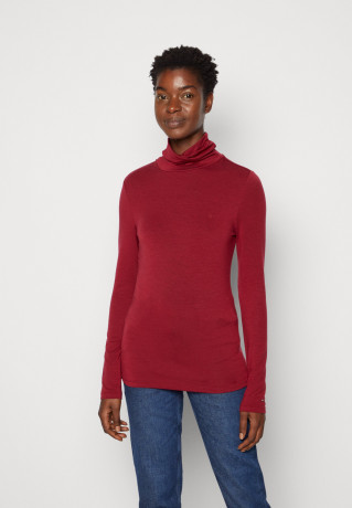 Tommy Hilfiger SLIM ROLL NECK  Long sleeved top rouge SLIM ROLL NECK Топ с длинными рукавами румяна