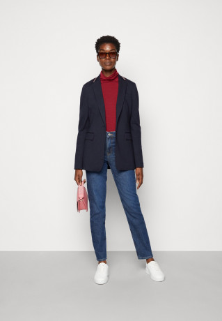 Tommy Hilfiger SLIM ROLL NECK  Long sleeved top rouge SLIM ROLL NECK Топ с длинными рукавами румяна