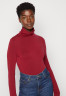 Tommy Hilfiger SLIM ROLL NECK  Long sleeved top rouge SLIM ROLL NECK Топ с длинными рукавами румяна