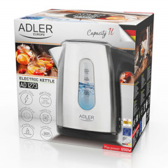 Adler Adler Wasserkocher AD 1273 Edelstahl Wasserkocher 1 L 1200 W  Чайник Adler AD 1273 Чайник из нержавеющей стали 1 л 1200 Вт