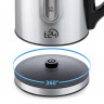 T24 T24 Wasserkocher T24 Wasserkocher 2200W Teekocher Edelstahl 1,7L Kabellos LED, 1,7 l, 2200 W, 360° Schwenksocke  Ergonomischer Griff  LED-Beleuchtung  Temperaturauswahl  Uberhitzungsschutz  Warmhaltefunktion  Чайник T24 Чайник T24 Чайник 2200 Вт, нерж