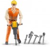 Bruder Bruder 60020 Profi-Serie bworld Bauarbeiter mit Zubehor 1:16 Bruder 60020 профессиональная серия bworld строитель с аксессуарами 1:16
