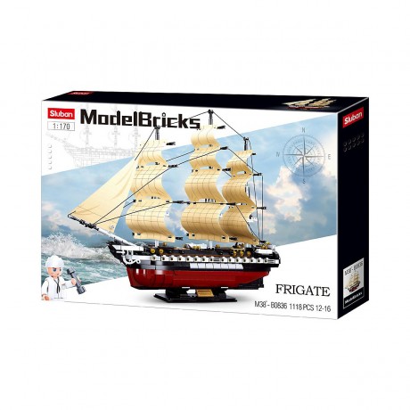 Sluban Fregatte (1118 Teile) Фрегат (1118 деталей)