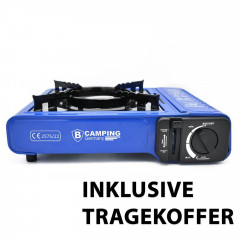 bahama bahama Gaskocher fur den Betrieb mit Gas Kartuschen 227g mobiler, (Butangaskocher Gasherd), Campingkocher Kartuschenkocher 1-flammig mit Trage-Koffer газовая плита Bahama для работы с газовыми баллончиками 227г мобильная, (бутановая газовая плита