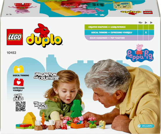 LEGO DUPLO 10452 Свинка Пеппа Конструктор Поход с Папой Свинкой, 32 детали, 2 фигурки, от 2 лет