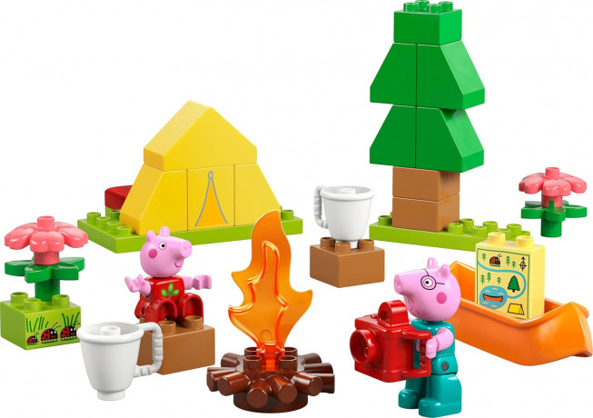LEGO DUPLO 10452 Свинка Пеппа Конструктор Поход с Папой Свинкой, 32 детали, 2 фигурки, от 2 лет