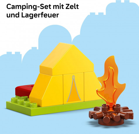 LEGO DUPLO 10452 Свинка Пеппа Конструктор Поход с Папой Свинкой, 32 детали, 2 фигурки, от 2 лет