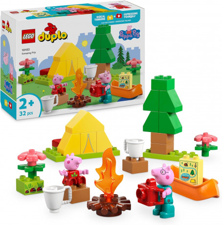 LEGO DUPLO 10452 Свинка Пеппа Конструктор Поход с Папой Свинкой, 32 детали, 2 фигурки, от 2 лет