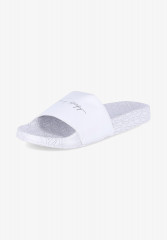 Tommy Hilfiger METALLIC Pool slides weiss METALLIC Шлепанцы для бассейна белый