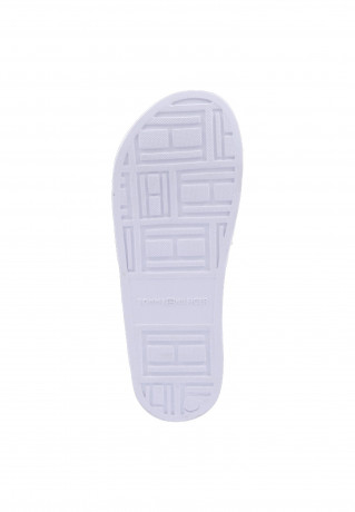 Tommy Hilfiger METALLIC Pool slides weiss METALLIC Шлепанцы для бассейна белый