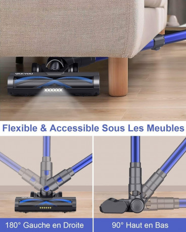 VAKYOU VAKYOU Akku-Hand-und Stielstaubsauger, 450,00 W, Beutellos, 450W 33KPA Stabstaubsauger mit automatischer Stauberkennung grosses Беспроводной ручной и стержневой пылесос VAKYOU, 450,00 Вт, без мешка, 450 Вт, 33 кПа, стержневой пылесос с автоматичес