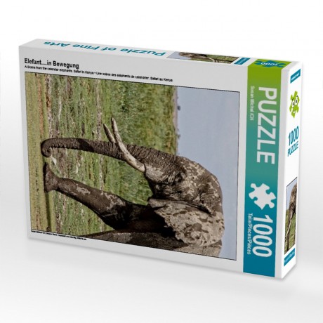 CALVENDO Puzzle CALVENDO Puzzle Elefant....in Bewegung Пазл CALVENDO Puzzle слон....в движении
