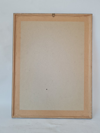 Картина винтажная в черно-белых тонах "Крепость Дильсберг" O.W.Pfilze, 31 x 41 см, Германия, 1960-70гг.