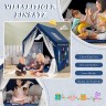 COSTWAY® Spielzelt Spielhaus mit Vorhang Matte fur 2-4 Kinder Игровая палатка с ковриком для штор для 2-4 детей.