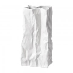 Rosenthal studio-line Rosenthal studio-line Tutenvase weiss glasiert im Geschenkkarton 22 cm Ваза-сумка Rosenthal studio-line белая глазурованная в подарочной упаковке 22 см