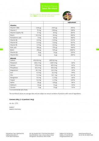 Krauterhaus Sanct Bernhardt Redukta-PLUS Slim Diet · 6-Piece Treatment Pack6-Piece Treatment Pack