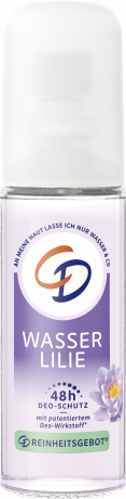 CD Wasserlilie Deo-Zerstaeuber Reisegroesse 25 ml, Дорожный дезодорант с помповым распылителем и водяной лилией, защита от запаха до 48 часов, 25 мл