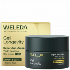 WELEDA Cell Longevity Super Anti-Aging Day Cream Rich, 50 ml, Насыщенный дневной антивозрастной крем для лица Day Cream Rich для питания и упругости кожи, 50 мл