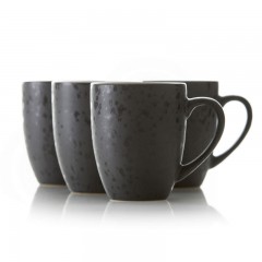 Bitz Bitz Gastro black / dark Becher mit Henkel Set 4-tlg. 0,30 L / h: 10 cm Набор кружек Bitz Gastro черный/темный с ручкой 4 шт. 0,30 л/ч: 10 см