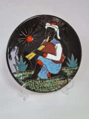 Les Ceramiques Коллекционная тарелка &quot;Мизвад&quot;, 24см, Тунис 1950г.