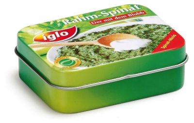 ERZI Spiellebensmittel Spinat in der Dose Еда для дичи Консервированный шпинат