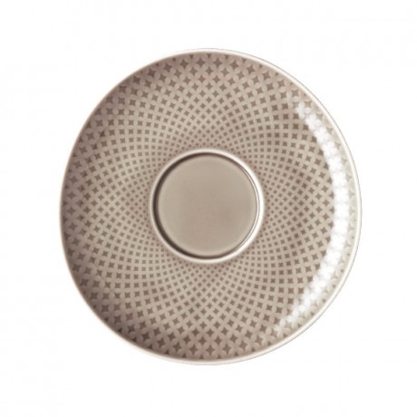 Rosenthal Rosenthal Junto Pearl Grey - Porzellan Cafe au Lait Untertasse 18 cm Rosenthal Junto Pearl Grey - Фарфоровое блюдце Cafe au Lait 18 см
