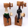 ROMBOL Flaschentresor – Edles Denkspiel aus Holz fur grosse Flaschen Сейф для бутылок — благородная деревянная головоломка для больших бутылок