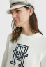 Tommy Hilfiger INTARSIA CREW NECK  Jumper ecru ИНТАРСИЯ КРУГЛЫЙ ВЫРЕЗ Джемперы экрю
